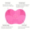 Silicone Apple Shape Makeup Brush Cleaning Pad Cute Effective Suction Cup Cosmetic Tool 1