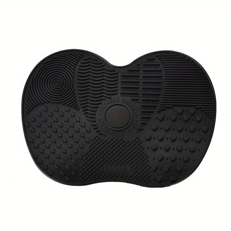 Silicone Apple Shape Makeup Brush Cleaning Pad Cute  Effective Suction Cup Cosmetic Tool 10