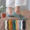 5 Pairs Women Silicone Invisible Boat Socks Summer Solid Color Soft Cotton NoShow Socks 0