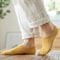 5 Pairs Women Silicone Invisible Boat Socks Summer Solid Color Soft Cotton NoShow Socks 3