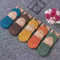 5 Pairs Women Silicone Invisible Boat Socks Summer Solid Color Soft Cotton NoShow Socks 9