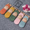 5 Pairs Women Silicone Invisible Boat Socks Summer Solid Color Soft Cotton NoShow Socks 10