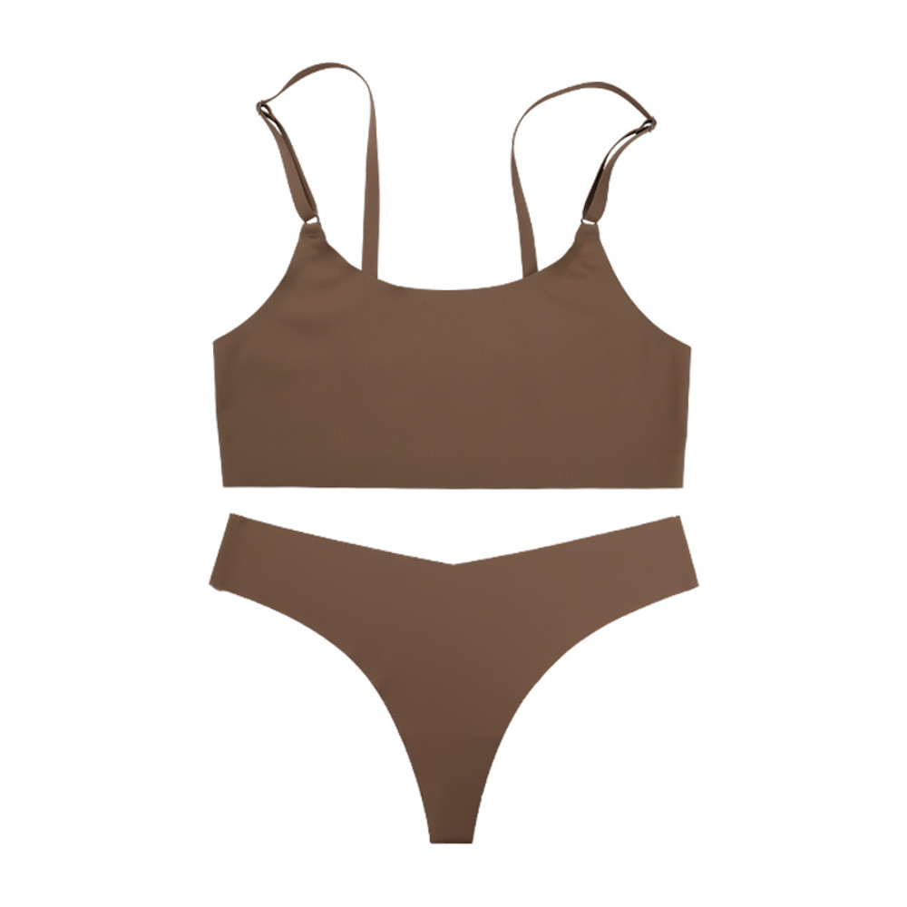 Latest Design Wireless Bra Stylish Solid Seamless Underwear For Women Breathable Ice Silk Fabric Wi 8