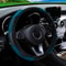 Premium PU Leather Carbon Fiber Car Steering Wheel Cover Fits 14515 Inches No Inner Ring 9