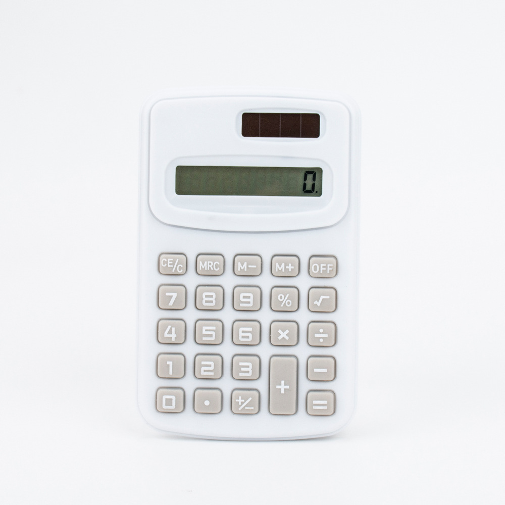 Small Solar Calculator Portable Cute 8 Digits LCD Electronic Calculator For Home Office  School Tea 6