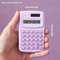 Small Solar Calculator Portable Cute 8 Digits LCD Electronic Calculator For Home Office  School Tea 4