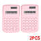 Small Solar Calculator Portable Cute 8 Digits LCD Electronic Calculator For Home Office  School Tea 12