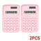 Small Solar Calculator Portable Cute 8 Digits LCD Electronic Calculator For Home Office School Tea 12