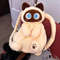 Kawaii Big Eyes Cat Plush Toy Backpack, Cute Large-Capacity Stuffed Animals Bag for Boys, Girls & Women