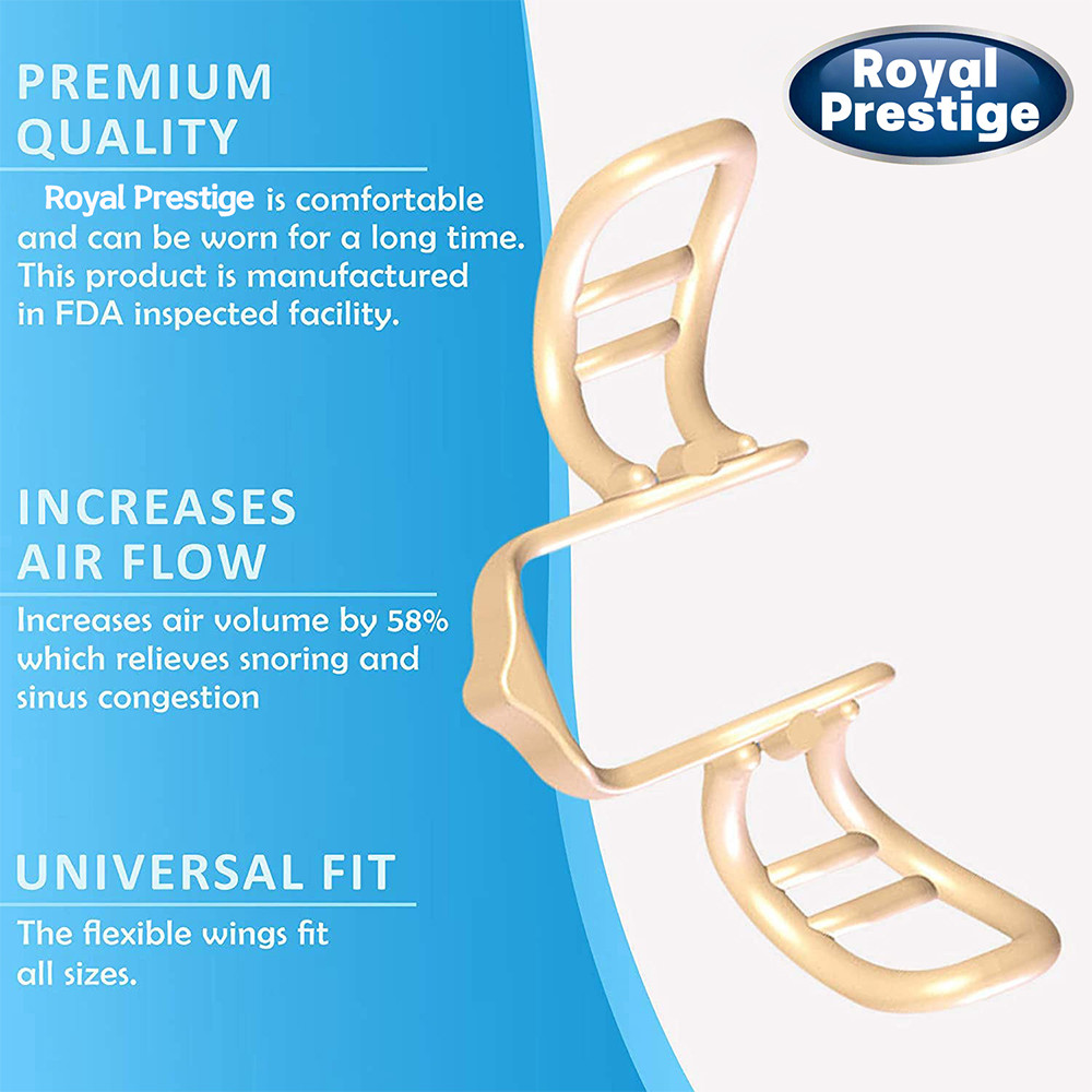 Anti-Snoring Nose Clip – Silicone Nose Dilator for Easy Breathing, Prevents Snoring & Improves Sleep, BPA-Free Reusable