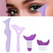 4 Pcs Set Multi Functional Eye Makeup Assistant – Silica Gel Eyeliner Stencil, Eyelash Eyebrow Beauty Tools for Perfect