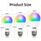 Smart WiFi LED Bulb E27 RGBCW HomeKit Compatible Dimmable 110V220V Voice Control Via SiriAlexaGoogl 3