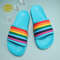 Women Rainbow Thick Sole Summer Beach Slides, Ultra-Soft Bathroom Anti-Slip Slippers & Fashion Flip-Flops for Comfort