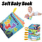 Soft Baby Visual Stimulus Cloth Book, Interactive Sensory Activity Fabric Book for Montessori Early Educational Learning