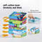 Soft Baby Visual Stimulus Cloth Book, Interactive Sensory Activity Fabric Book for Montessori Early Educational Learning
