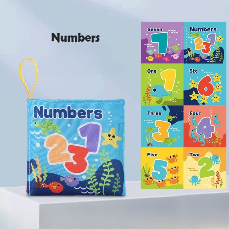 Soft Baby Visual Stimulus Cloth Book, Interactive Sensory Activity Fabric Book for Montessori Early Educational Learning