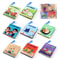 Montessori Sensory Cloth Book for Babies, Touch Feel Interactive Toddler Book, Washable Early Learning Enlightenment Toy