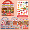 Kids Reusable DIY Sticker Books, Multi-Scene Jelly Sticker Set, Montessori Learning Toy & Creative Gift for Children