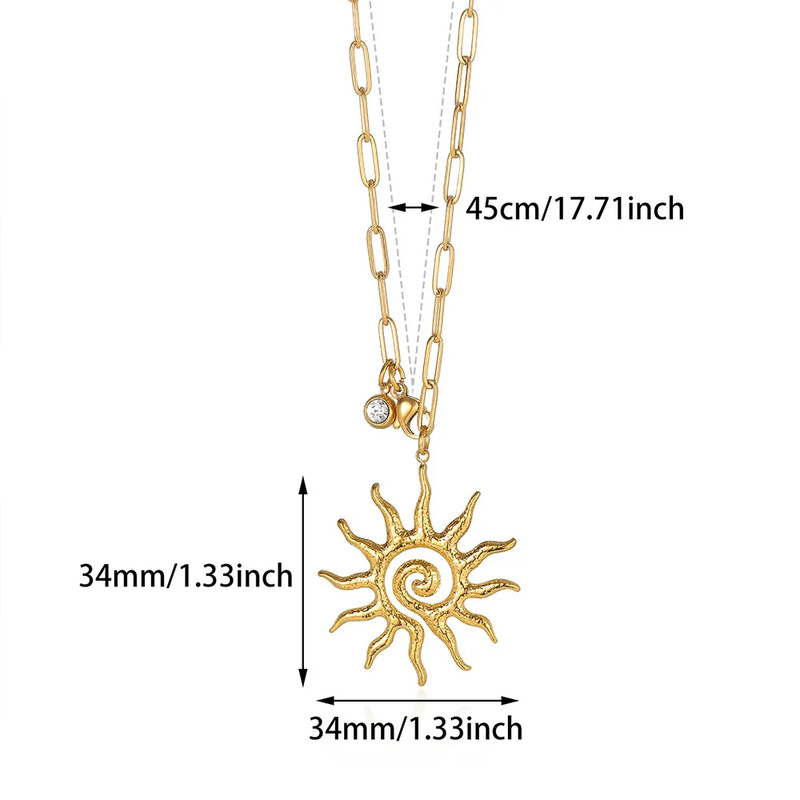 Elegant Charm Drip Oil Rose Flower Pendant Necklace for Women, Gold Color Stainless Steel Clavicle Fish Tail Chain