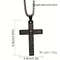 1pc Titanium Alloy Carved Cross Pendant, Durable Unisex Multi-Color Necklace, Perfect Gift for Loved Ones
