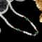 Vintage Charm Green Zircon Inlaid Imitation Pearl Necklace, Mens Casual Jewelry for Stylish Elegance