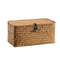 Handmade Wicker Woven Storage Box with Lid, Rattan Laundry Basket for Bath, Towels & Cosmetics Stylish Seagrass Organ