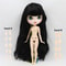 ICY DBS Blyth Doll, White Skin Joint Body with Black Mixed Colorful Hair, New Matte Face, Eyebrows & Lip Gloss