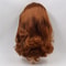 ICY Blyth Doll Wig Hair RBL Scalp & Dome, Dark Brown Long Hair for Custom Doll DIY Accessory