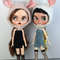 1PCS Blyth Doll Clothes Fashion Rabbit Ears Plush Hat, Multicolor for Blyth, Azone, FR Toys, Cute Gift for Collectors