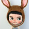 1PCS Blyth Doll Clothes Fashion Rabbit Ears Plush Hat, Multicolor for Blyth, Azone, FR Toys, Cute Gift for Collectors