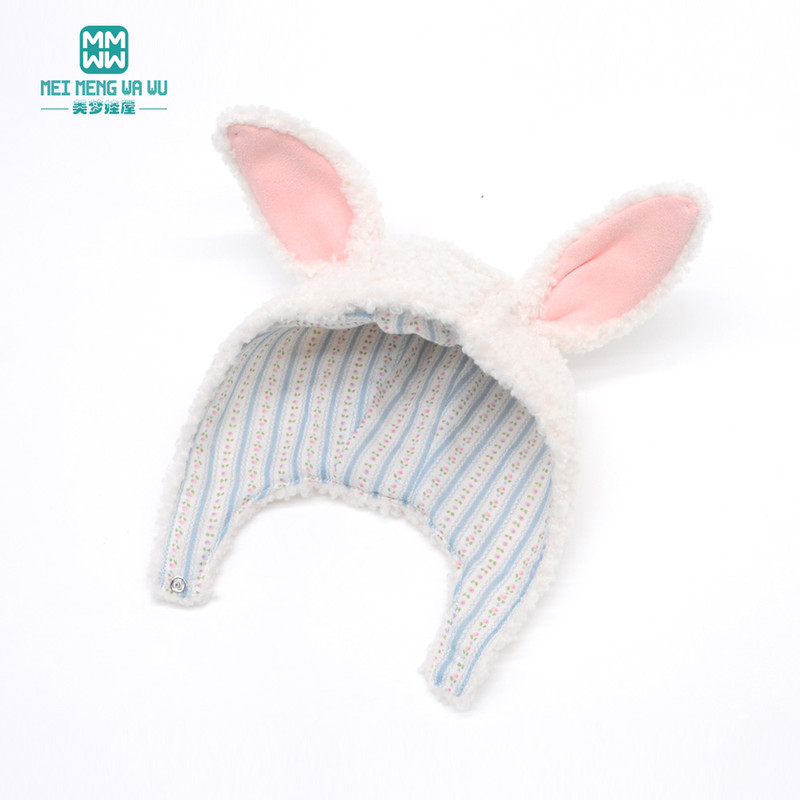 1PCS Blyth Doll Clothes Fashion Rabbit Ears Plush Hat, Multicolor for Blyth, Azone, FR Toys, Cute Gift for Collectors