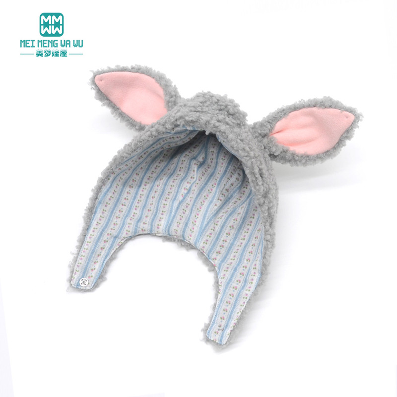1PCS Blyth Doll Clothes Fashion Rabbit Ears Plush Hat, Multicolor for Blyth, Azone, FR Toys, Cute Gift for Collectors
