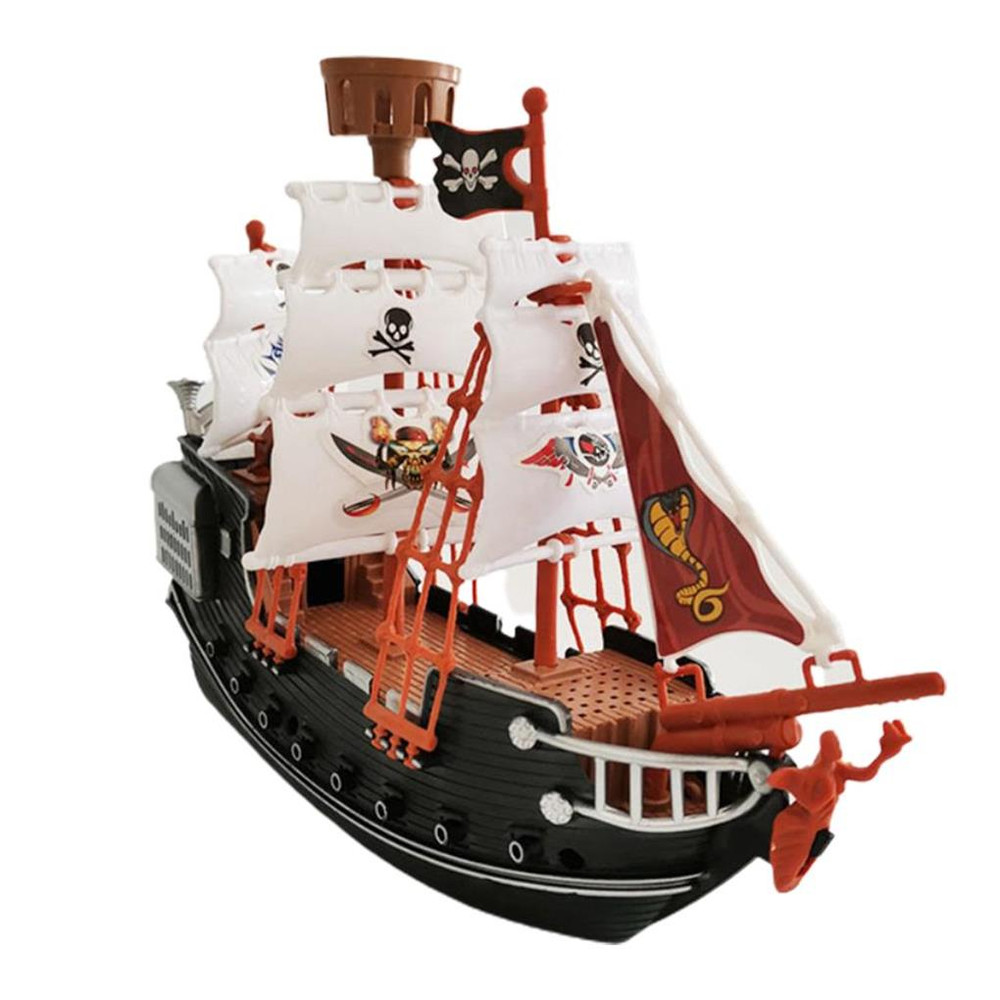Kids Pirate Toys, Unique Pirate Ship Plaything with Sturdy Design, Fun Boats Model for Home & Kindergarten