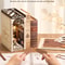 Robotime Arcade Dating Booknook with Dust Cover, DIY Miniature Dollhouse Kit, 3D Wooden Puzzle Bookend & Bookshelf Decor