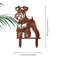 1pc Schnauzer Dog Rusty Metal Garden Stake, Classic Pet Memorial & Yard Decor, Thoughtful Mothers Day Gift