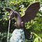 Majestic Garden Dragon Statue Fountain, Bronze Resin Water Feature Sculpture for Outdoor & Home Garden Decoration
