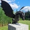 Majestic Garden Dragon Statue Fountain, Bronze Resin Water Feature Sculpture for Outdoor & Home Garden Decoration