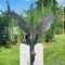 Majestic Garden Dragon Statue Fountain, Bronze Resin Water Feature Sculpture for Outdoor & Home Garden Decoration