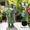 Adorable Solar-Powered Raincoat Frog Statue, Waterproof Cute Animal Sculpture, Miniature Outdoor Figurine, Craft Resin