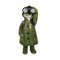 Adorable Solar-Powered Raincoat Frog Statue, Waterproof Cute Animal Sculpture, Miniature Outdoor Figurine, Craft Resin