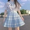 JK Seifuku Sailor Uniform Set School Uniform With Pleated Skirt And Blouse Korean Student Fashion P 5