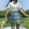 JK Seifuku Sailor Uniform Set School Uniform With Pleated Skirt And Blouse Korean Student Fashion P 12
