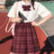 JK Seifuku Sailor Uniform Set School Uniform With Pleated Skirt And Blouse Korean Student Fashion P 18