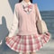 Womens Sleeveless Knit Vest Striped V Neck Sweater Pullover For Spring Autumn JK School Uniform Stu 1
