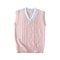 Womens Sleeveless Knit Vest Striped V Neck Sweater Pullover For Spring Autumn JK School Uniform Stu 4