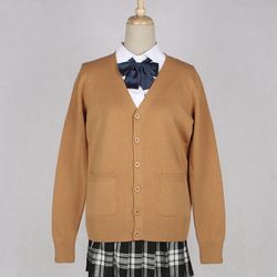 jk uniform sweater coat, anime cosplay costume cardigan, japanese school style outerwear, 17 colors, long sleeved knitti