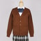 JK Uniform Sweater Coat, Anime Cosplay Costume Cardigan, Japanese School Style Outerwear, 17 Colors, Long Sleeved Knitti