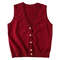 JK Uniform Knit Vest Gyaru School Cardigan Girls Preppy Sweater Vest For High School Class Autumn F 14