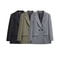 TRZA Womens Double Breasted Blazer, Office Wear Blazer Coat with Flap Pockets, Long Sleeve Chic Tops, Female Outerwear