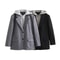 Casual Blazer, Spring New Single Breasted Hooded Jacket, Versatile Suit Coat with Decorative Panel